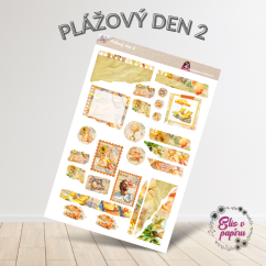 Plážový den 2 | Samolepky do diáře