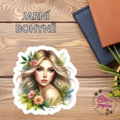 Jarní bohyně | Maxi kusová samolepka pro diář i scrapbook