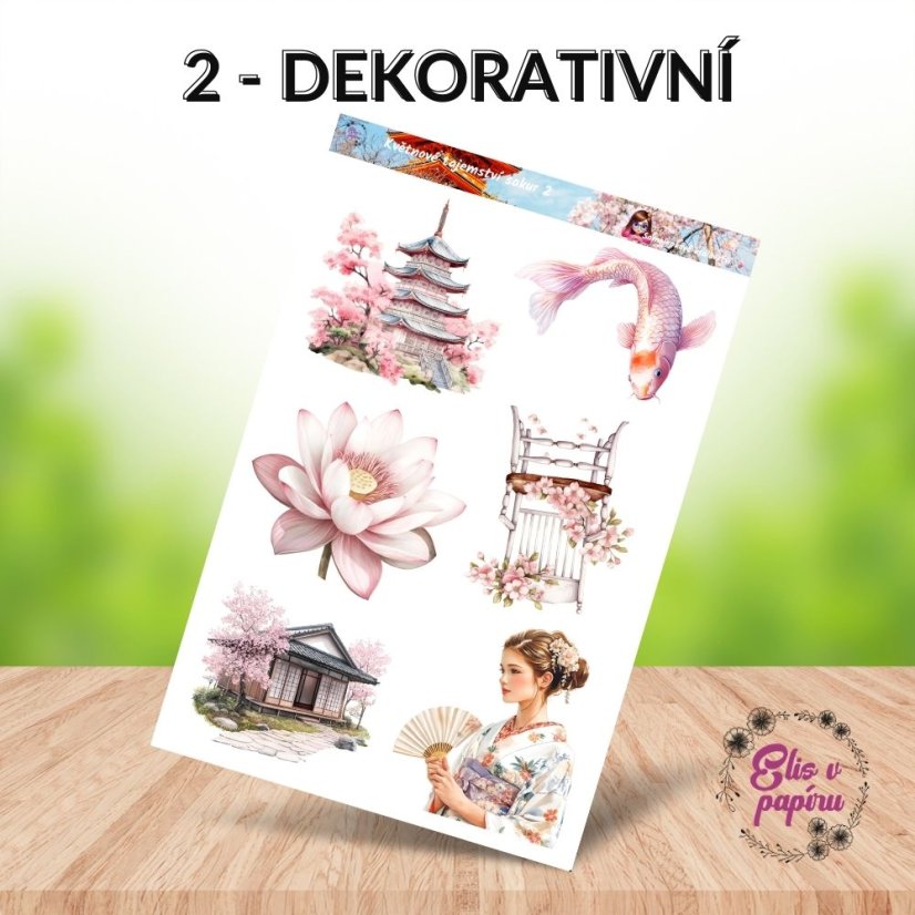 Květnové tajemství sakur | Měsíční samolepkový kit
