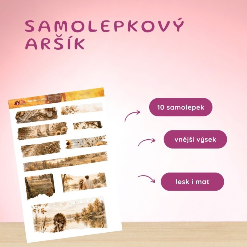 Babí léto v září | Měsíční samolepkový kit | 2026