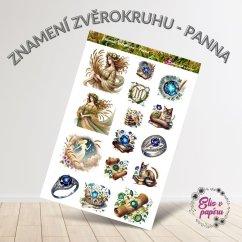 Znamení zvěrokruhu – Panna | Samolepky do diáře