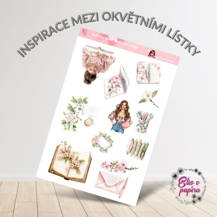 Inspirace mezi okvětními lístky | Samolepky do diáře