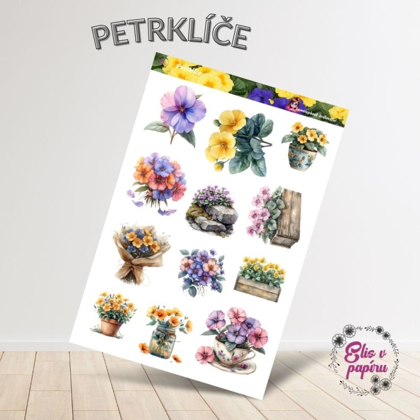 Petrklíče | Samolepky do diáře