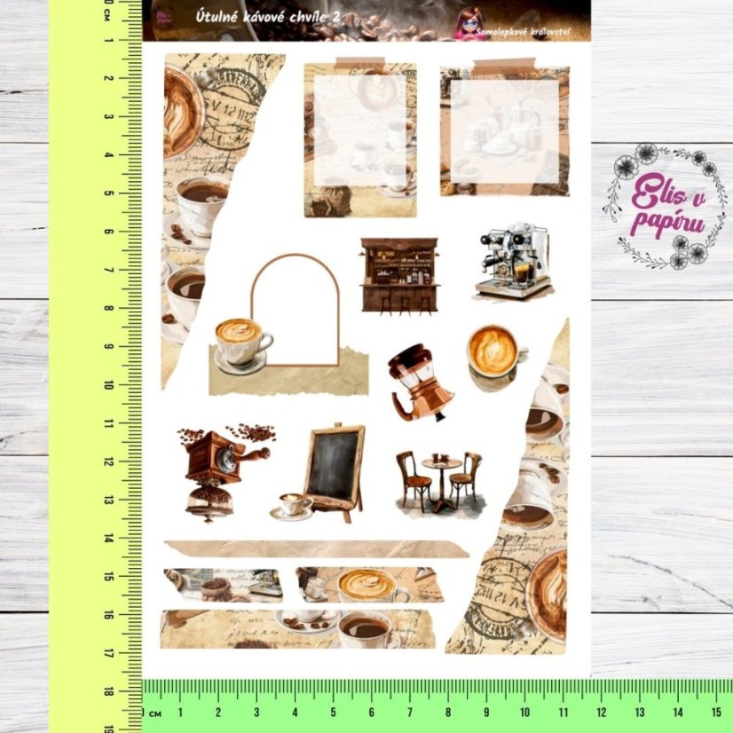 Útulné kávové chvíle 2 | Samolepky do diáře