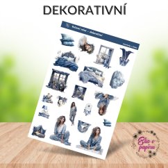 Dopřej svým plánům a projektům nádech pohody a klidu se samolepkovým kitem Večerní relax - dekorativní samolepky