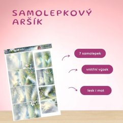 Déšť nad jarní loukou | Samolepky do diáře - obrázkové boxy