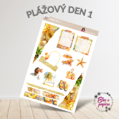 Plážový den 1 | Samolepky do diáře