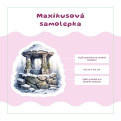 Zasněžená studna | Samolepka do diáře