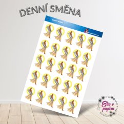 Denní směna | Samolepky do diáře