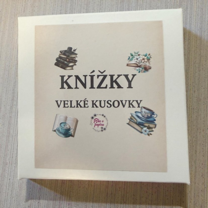 Knížky | Velké kusové samolepky do diáře i pro scrapbook