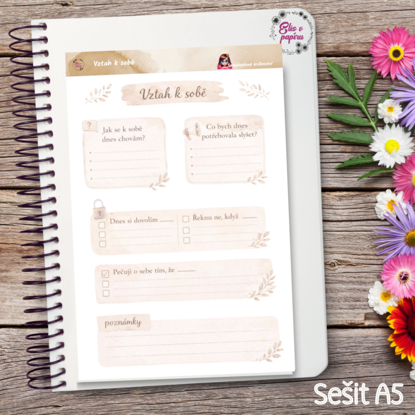 Vztah k sobě | Samolepky do diáře
