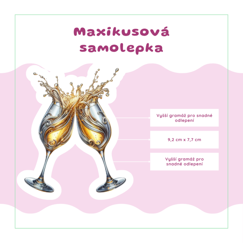 Přípitek | Samolepky do diáře