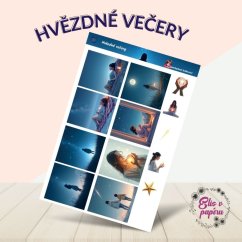 Hvězdné večery | Samolepky do diáře