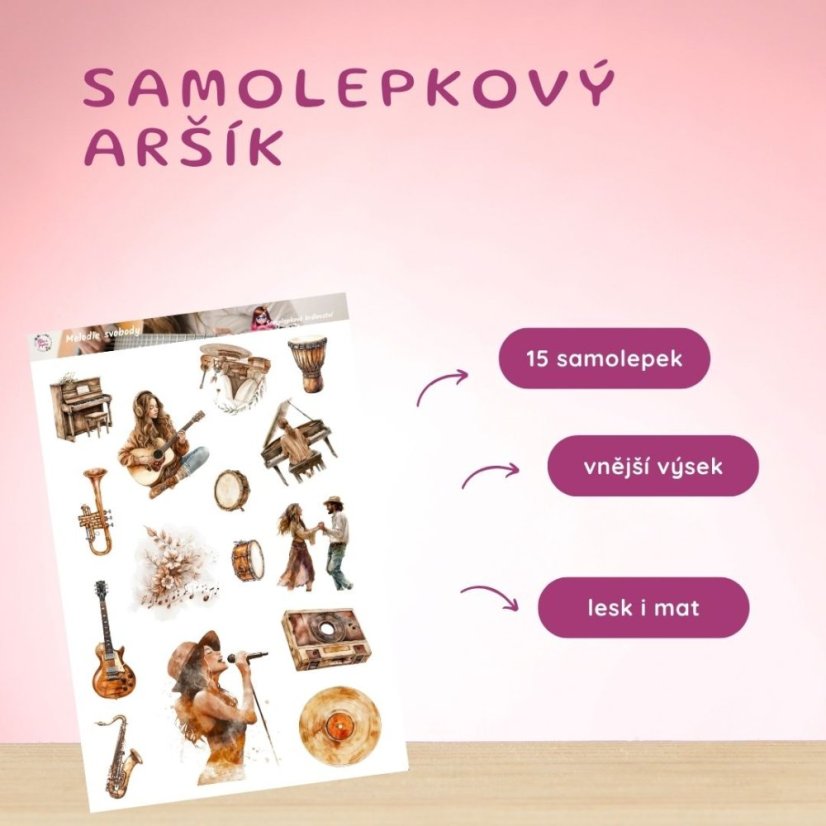 Melodie svobody | Samolepky do diáře
