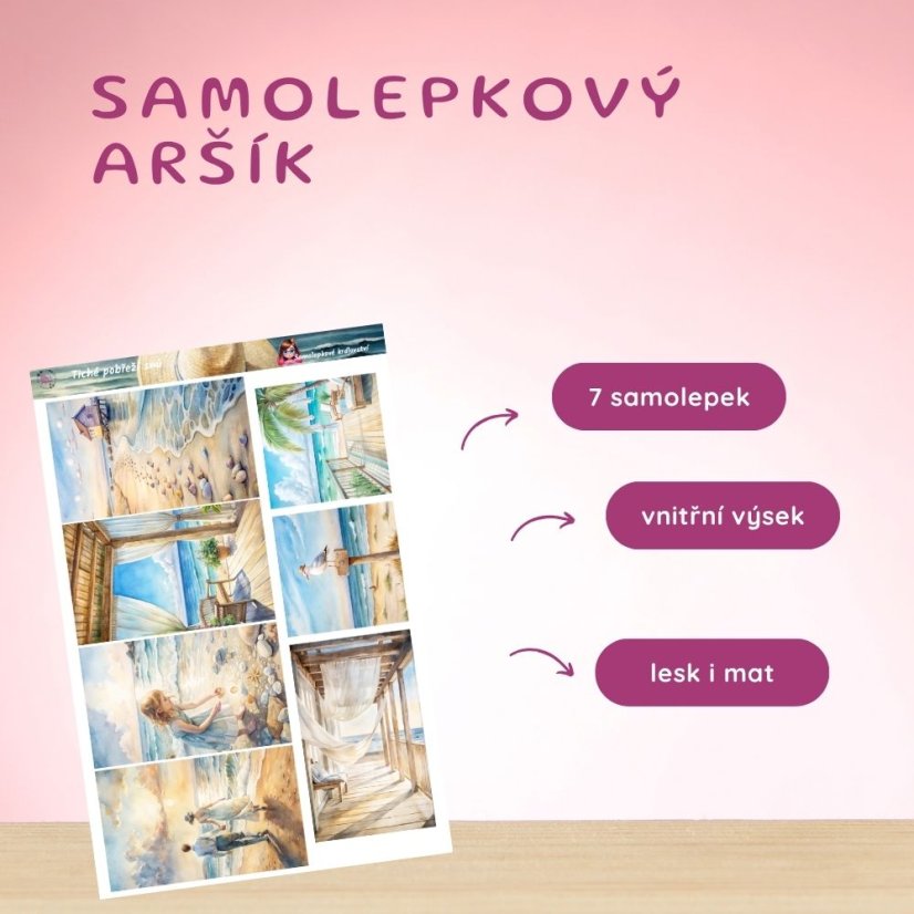 Tiché pobřeží snů | Samolepky do diáře