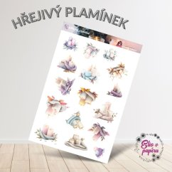 Hřejivé plamínky | Samolepky do diáře
