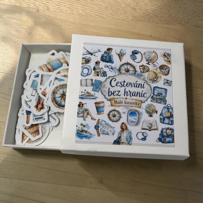 Cestování bez hranic | Malé kusové samolepky pro diář i scrapbook