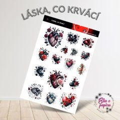 Láska, co krvácí | Samolepky do diáře