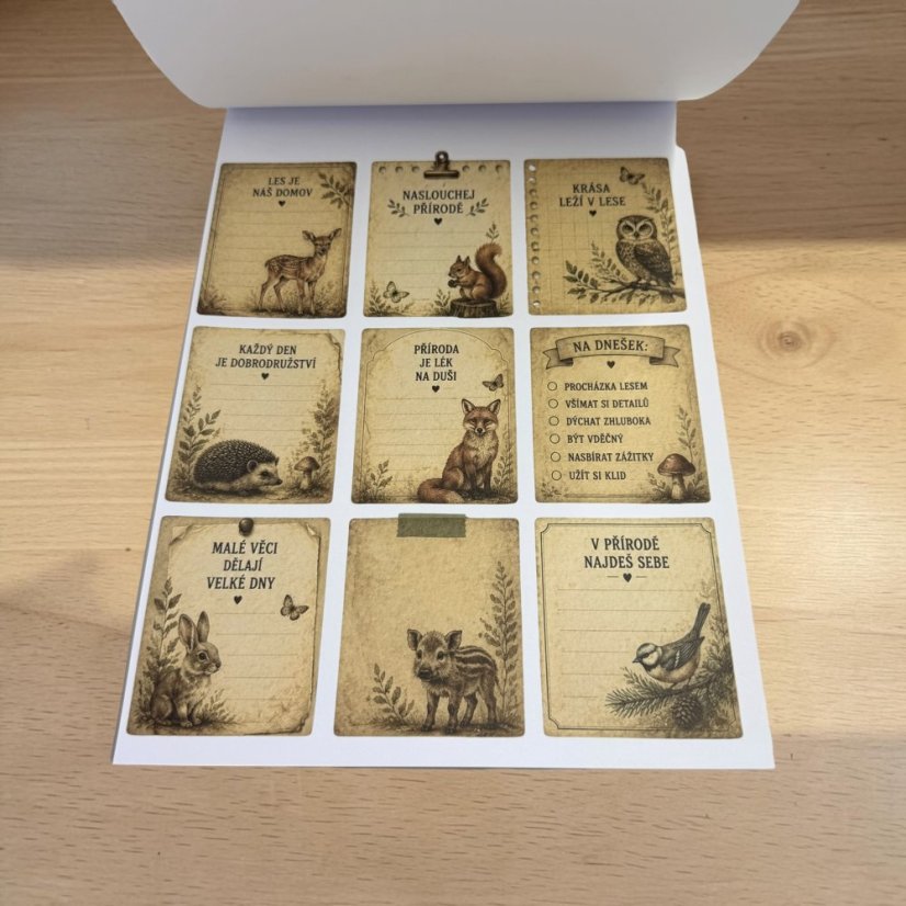Lesní zvířátka | Sada na journaling a scrapbook