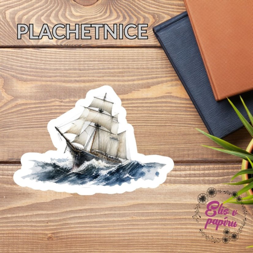 Plachetnice | Samolepka do diáře