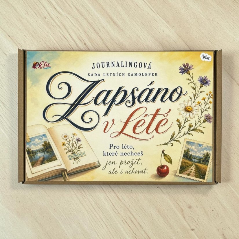 Zapsáno v létě | Journalingová sada samolepek