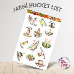 Jarní bucket list | Samolepky do diáře