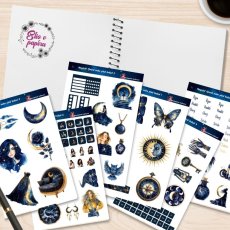 Magické říjnové nebe plné hvězd | Samolepky do diáře