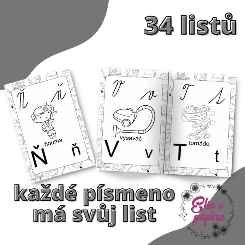 Abeceda pro děti od Elis v papíru