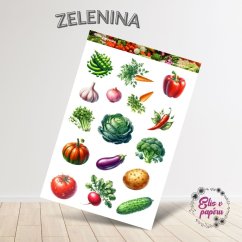 Zelenina | Samolepky do diáře