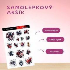 Láska, co krvácí | Samolepky do diáře
