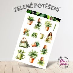 Zelené potěšení | Samolepky do diáře