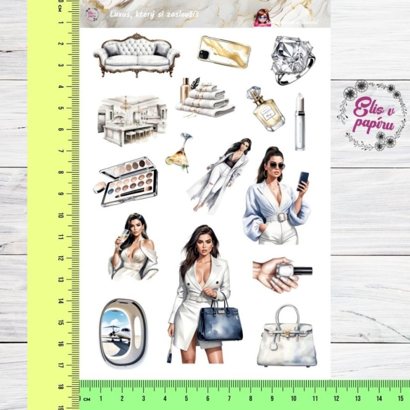 Luxus, který si zasloužíš | Samolepky do diáře