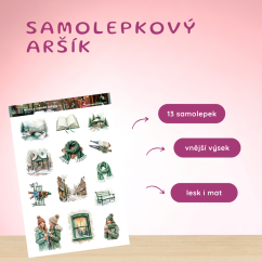 Město v zimním kabátu | Samolepky do diáře