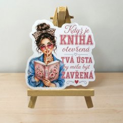 Když je kniha otevřená | Maxi kusová samolepka pro diář i scrapbook