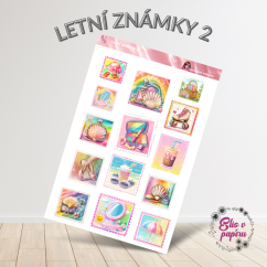 Letní známky 2 | Samolepky do diáře