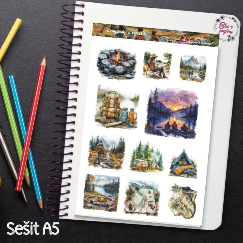Kempování a turistika | Samolepky do diáře