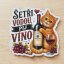 Šetři vodou, pij víno | Maxi kusová samolepka pro diář i scrapbook