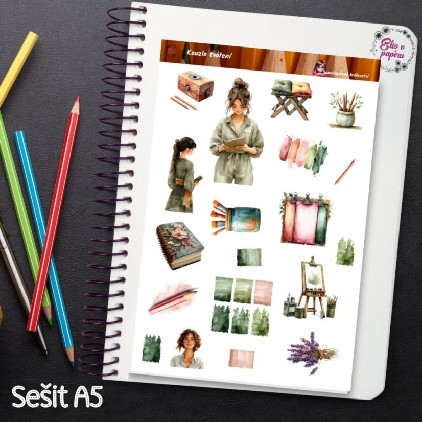 Kouzlo tvoření | Samolepky do diáře