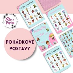Karetní pohádkové hry pro děti - bingo, lotto, pexeso