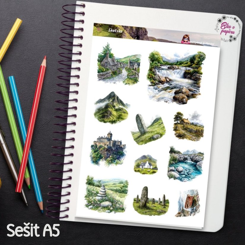 Skotsko | Samolepky do diáře