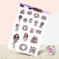 Fialové Velikonoce |  Samolepky do diáře