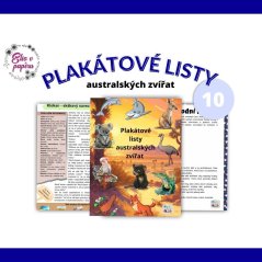 Plákátové listy o australských zvířatech - krátký příběh, slovní zásoba, základní fakta na jednom místě