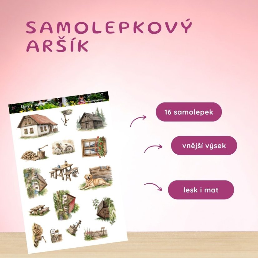 Chaty a chalupy | Samolepky do diáře