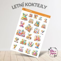 Samolepky do diáře plné osvěžujících ovocných letních koktejl od Elis v papíru Samolepky do diáře plné osvěžujících ovocných letních koktejl od Elis v papíru