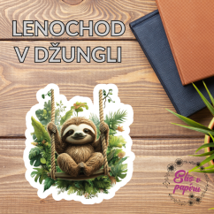 Lenochod v džungli | Samolepky do diáře