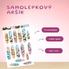 Letní tahy štětcem | Samolepky do diáře