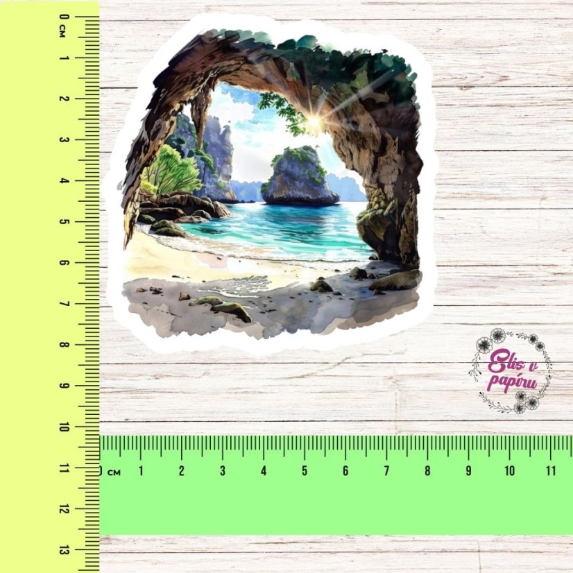 Jeskyně plná léta | Samolepka do diáře