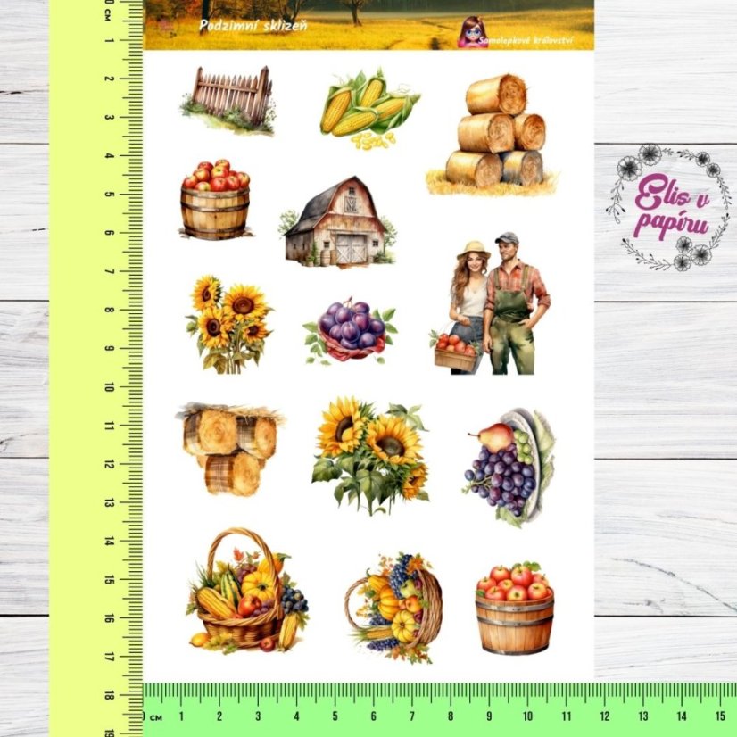 Podzimní sklizeň | Samolepky do diáře