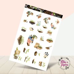 Semínka a sazeničky |  Samolepky do diáře