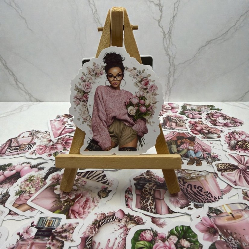 Zamilovaná nálada | Velké kusové samolepky pro diář i scrapbook